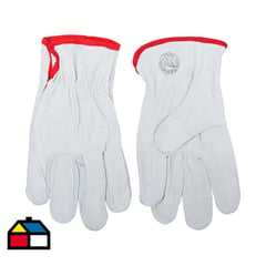 PROPAC - Pack 10 pares guantes cuero cabritilla supervisor