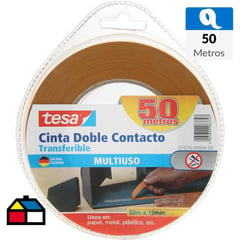 TESA - Cinta doble faz transferible 50 mm 19 m