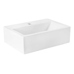 SENSI DACQUA - Lavamanos con Forma Rectangular Loza 42.5x14.2x32 cm Blanco