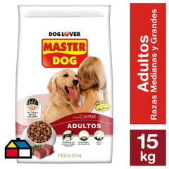 MASTER DOG - Alimento seco para perro adulto mediano/grande 15 kg carne