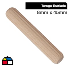 PRACTICOS - Tarugo estriado 45 x 8 mm. 50 unidades