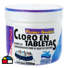 AQUACHEM - Cloro en tabletas para piscinas 500 g frasco