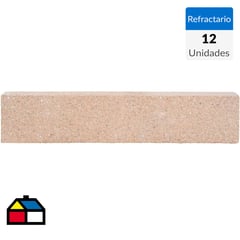 IUNGE - 23x6.5x2.5 cm Refractario Fachada Lisa 12 unidades