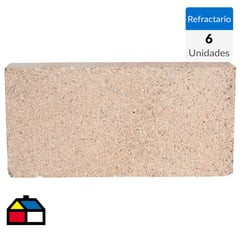 IUNGE - 22.3x11.4x3.2 cm Refractario Tablilla 6 unidades