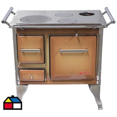 YUNQUE - Cocina a Leña 3 Platos Blanco TRAD 70X46DIF