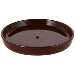 CERAMICA ESPEJO - Base para macetero de cerámica 18 cm chocolate