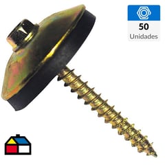 FIXSER - Tornillo autoperforante para madera 2" 50 unidades