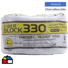 FIBER BLOCK - Aisla poliester 55mmx0.40x10mt