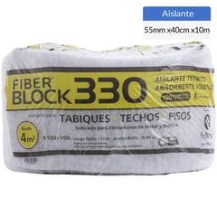 FIBER BLOCK - Aisla poliester 55mmx0.40x10mt