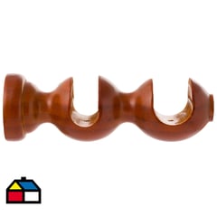 JUST HOME COLLECTION - Soporte para barra de cortina 28 mm chocolate