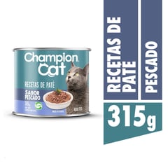 CHAMPION CAT - Alimento húmedo para gato adulto 315 g pescado