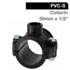 PALAPLAST - Collarín PVC-S 50mm x 1/2" Negro 1u