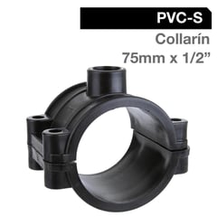 PALAPLAST - Collarín PVC-S 75mm x 1/2" Negro 1u