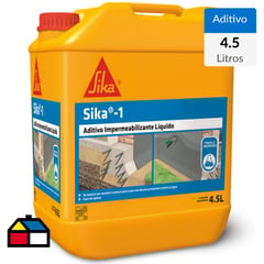 SIKA - Bidón 4.5 litros Aditivo impermeabilizante fraguado normal 1