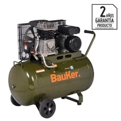 BAUKER - Compresor de Aire Portátil 2 HP 100 Litros AB100 248