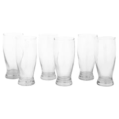 ALLEGRA - Set de garzas para cerveza vidrio 360 cc 6 unidades