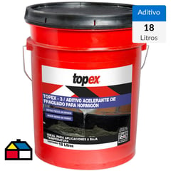 TOPEX - Tineta de 18 lt Acelerante controlado de fraguado 3