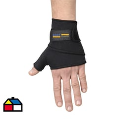 BODYGARD - Muñequera ajustable con dedo pulgar negro