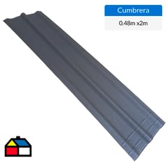 ONDULINE - Cumbrera 0,48x2m Negro