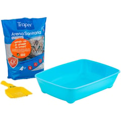 TRAPER - Combo Arena Sanitaria Para Gatos