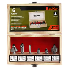 BAUKER - Set de fresas 6 unidades