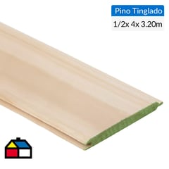 GENERICO - 1/2 x 4 x 3,20 m Cielo pino seco Machihembrado