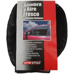 AUTOSTYLE - Sombrilla para ventana micromalla negro