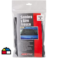 AUTOSTYLE - Sombrilla para ventana micromalla negro