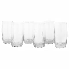 ALLEGRA - Set vasos de vidrio 344 ml Whisky 6 unidades