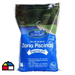 BEST GARDEN - Semilla de Pasto Piscina 5 kg Saco