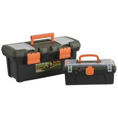 BAUKER - Set de cajas de herramientas plástico 2 unidades