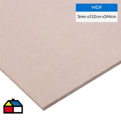 GENERICO - MDF Desnudo Natural 3 mm 152x244 cm