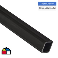 GENERICO - 20x20 x 2 mm x 6 mt Perfil Tubular Cuadrado