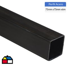 GENERICO - 75x75 x 2 mm x 6 mt Perfil Tubular Cuadrado