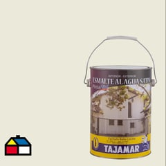 TAJAMAR - Esmalte al agua satinado blanco invierno 1 gl