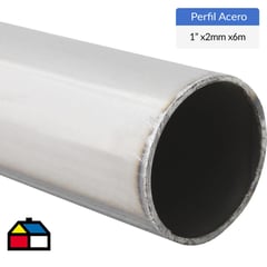 INTUPAC - 1" x 2 mm x 6 mt Perfil Tubular Redondo