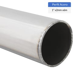 INTUPAC - Perfil Tubular Redondo Acero 1" 2 mm 6 m