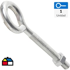 FIXSER - Perno ojo con tuerca M6 x 3" 1 unidad