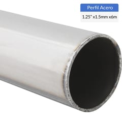 INTUPAC - Perfil Tubular Redondo Acero 1 1/4" 1,5 mm 6 m