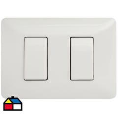 BTICINO - Interruptor Doble Armado (9/15) 16A Blanco