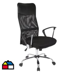 JUST HOME COLLECTION - Silla Ejecutiva Malla Negro