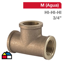 NIBSA - Tee Bronce HI/HI/HI 3/4" 1u