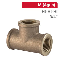 NIBSA - Tee Bronce HI/HI/HI 3/4" 1u