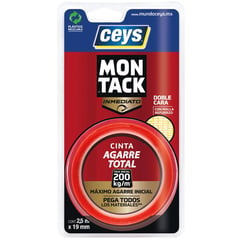 MONTACK - Cinta de montaje roja 19mm x 2.5mts