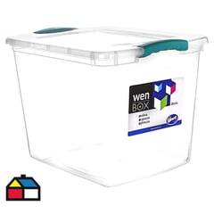 WENCO - Caja organizadora Wenbox 28 litros 42x32x31 cm transparente