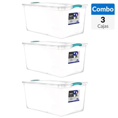 undefined - Combo 3 Caja organizadora Wenbox 61 litros 66x40x31