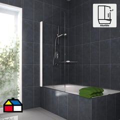 WINTEC - Mampara Batiente Vidrio templado Listado izq 80x140cm