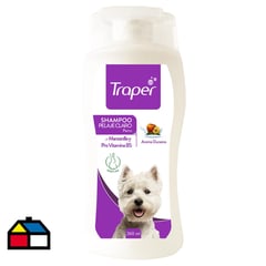TRAPER - Shampoo para Perro Adulto Pelaje Claro 260 ml