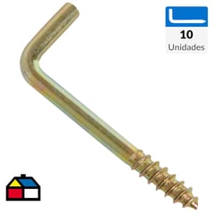 MAMUT - Set de tornillos escuadra 1 1/2" 10 unidades