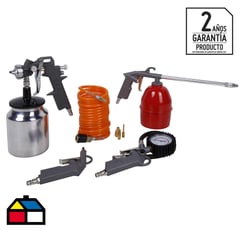 BAUKER - Kit para compresor 8 piezas